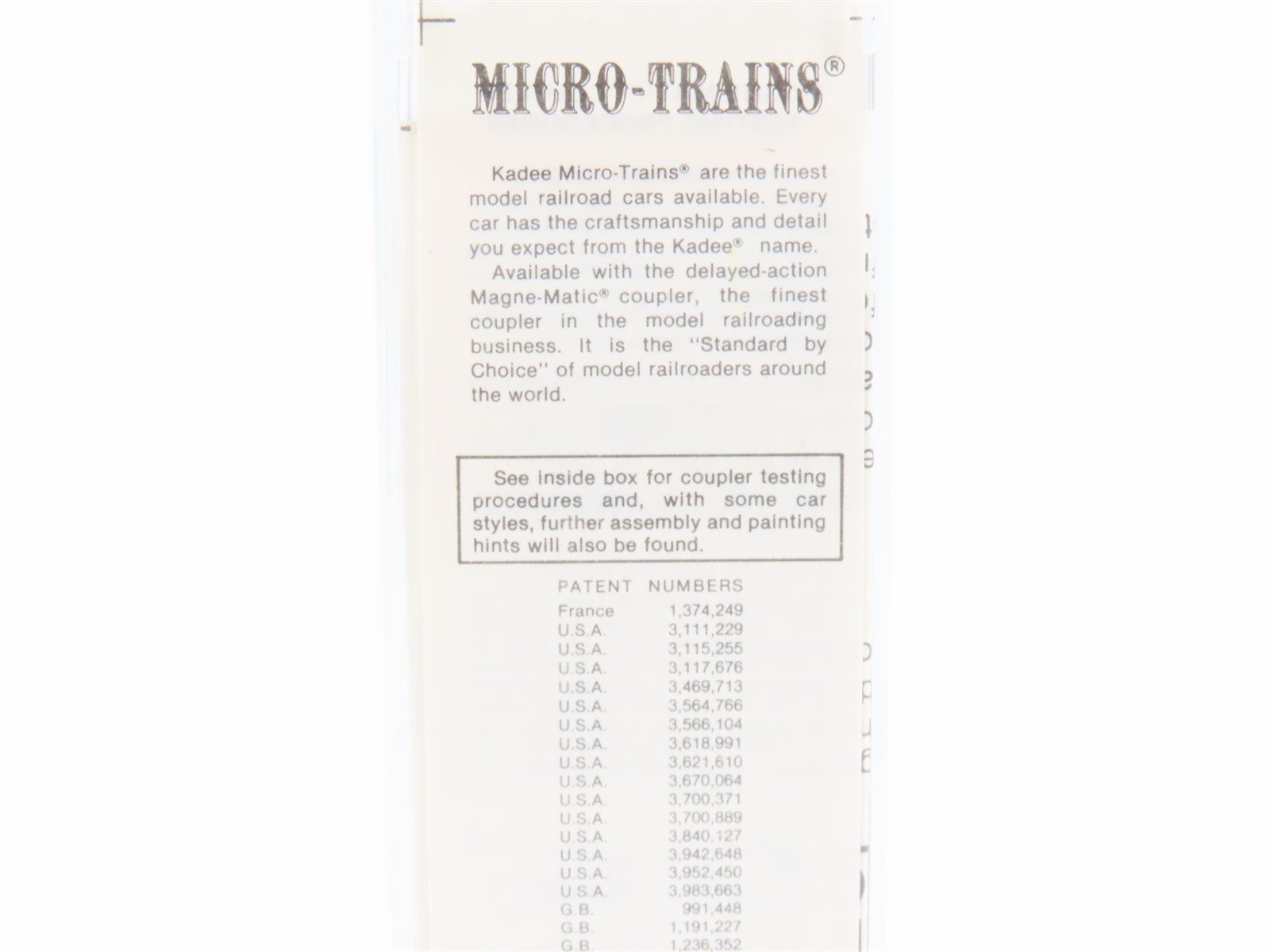 N Kadee Micro-Trains MTL 47060 SP UP PFE Pacific Fruit Express 40' Reefer #18943