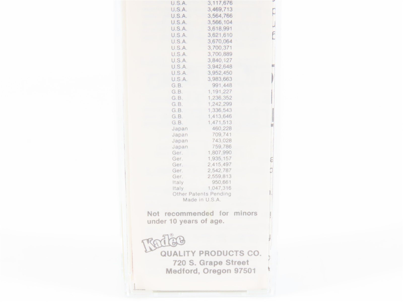 N Kadee Micro-Trains MTL 47060 SP UP PFE Pacific Fruit Express 40' Reefer #18943