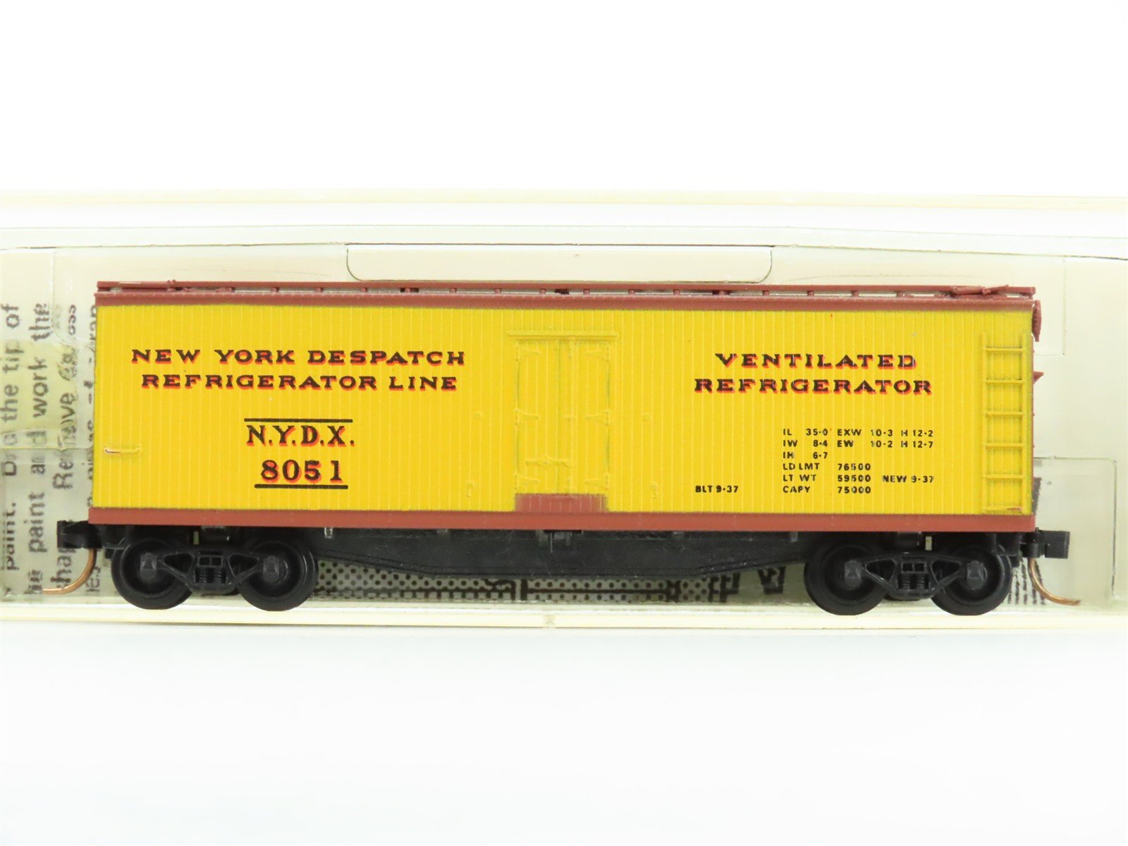 N Micro-Trains MTL/Kadee 47080 NYDX New York Despatch 40' Wood Reefer #8051