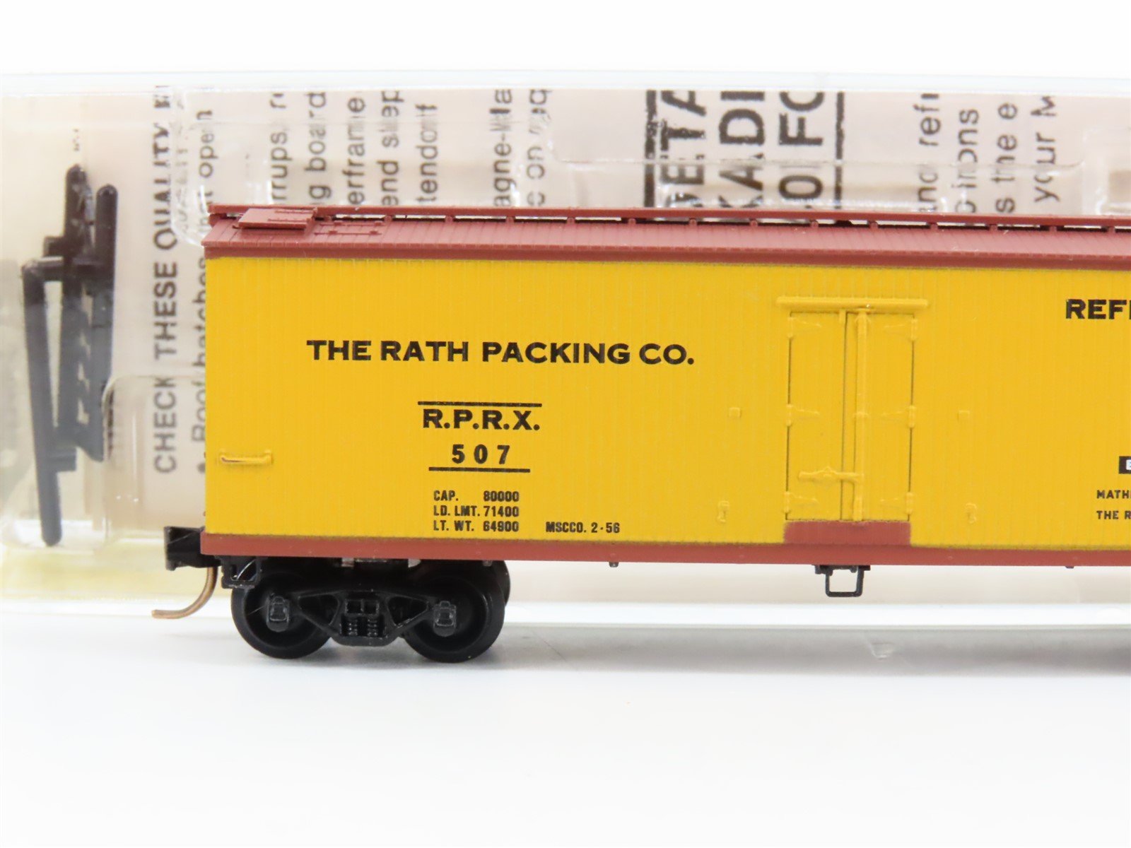 N Scale Kadee Micro-Trains MTL 47310 RPRX Rath Black Hawk 40' Wood Reefer #507