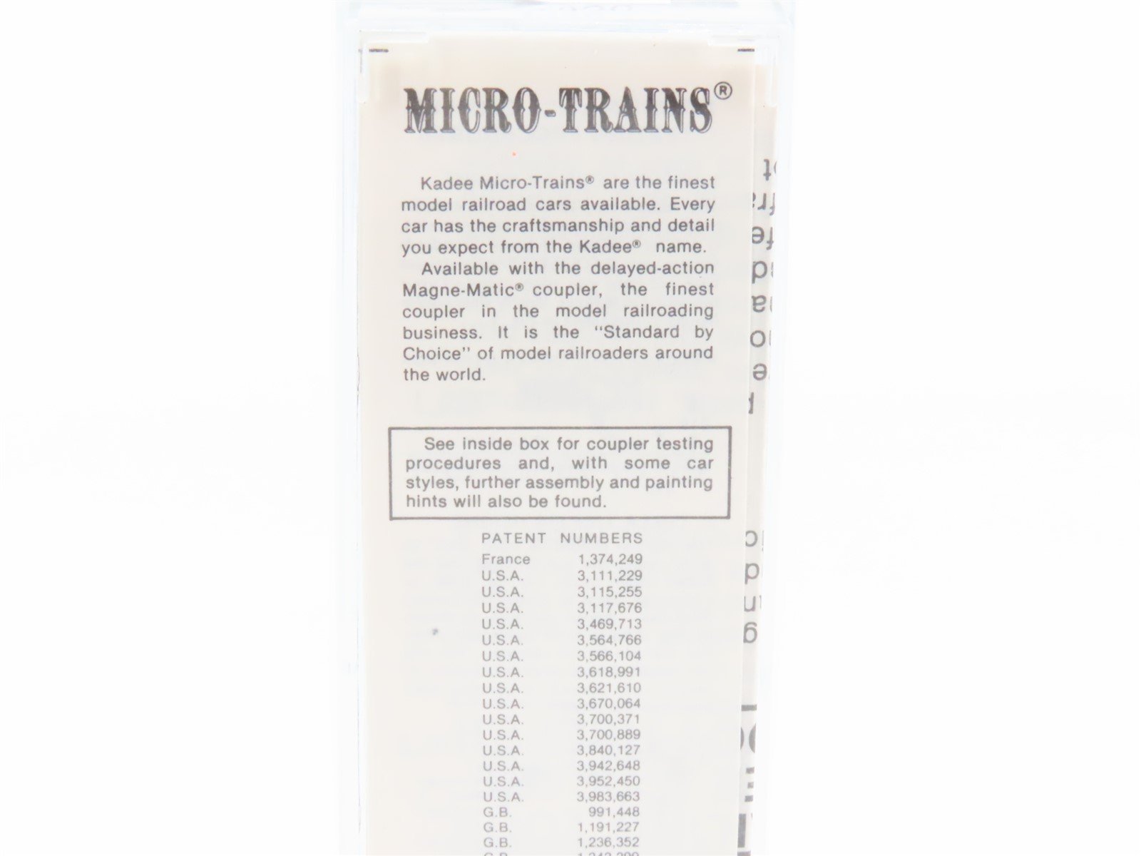 N Scale Kadee Micro-Trains MTL 47310 RPRX Rath Black Hawk 40' Wood Reefer #507