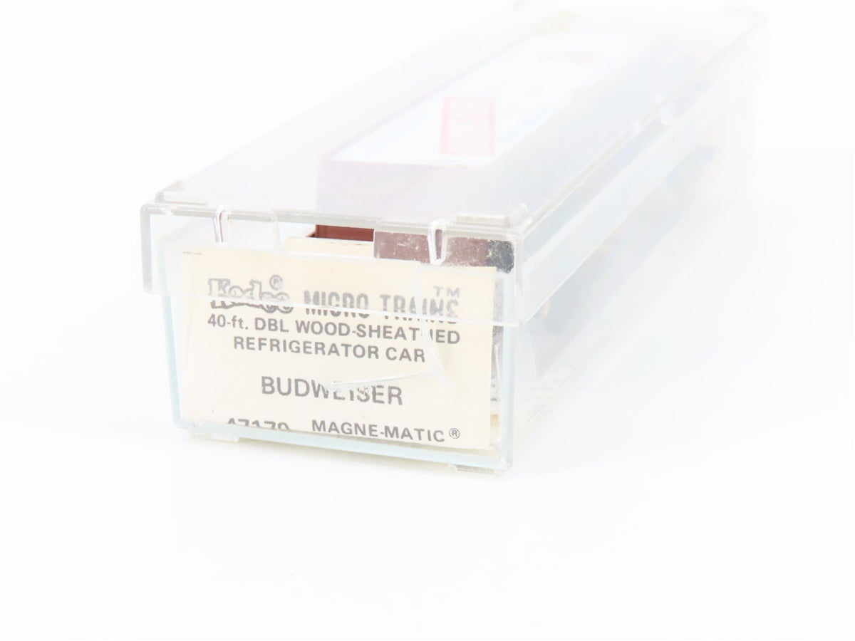 N Scale Kadee Micro-Trains MTL 47170 STLR&amp;CO Budweiser Beer 40&#39; Reefer #3579