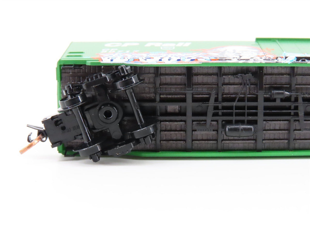 N Micro-Trains MTL GCS Car #8 CP Rail &quot;Warrior&quot; Boxcar #80717 w/ Graffiti
