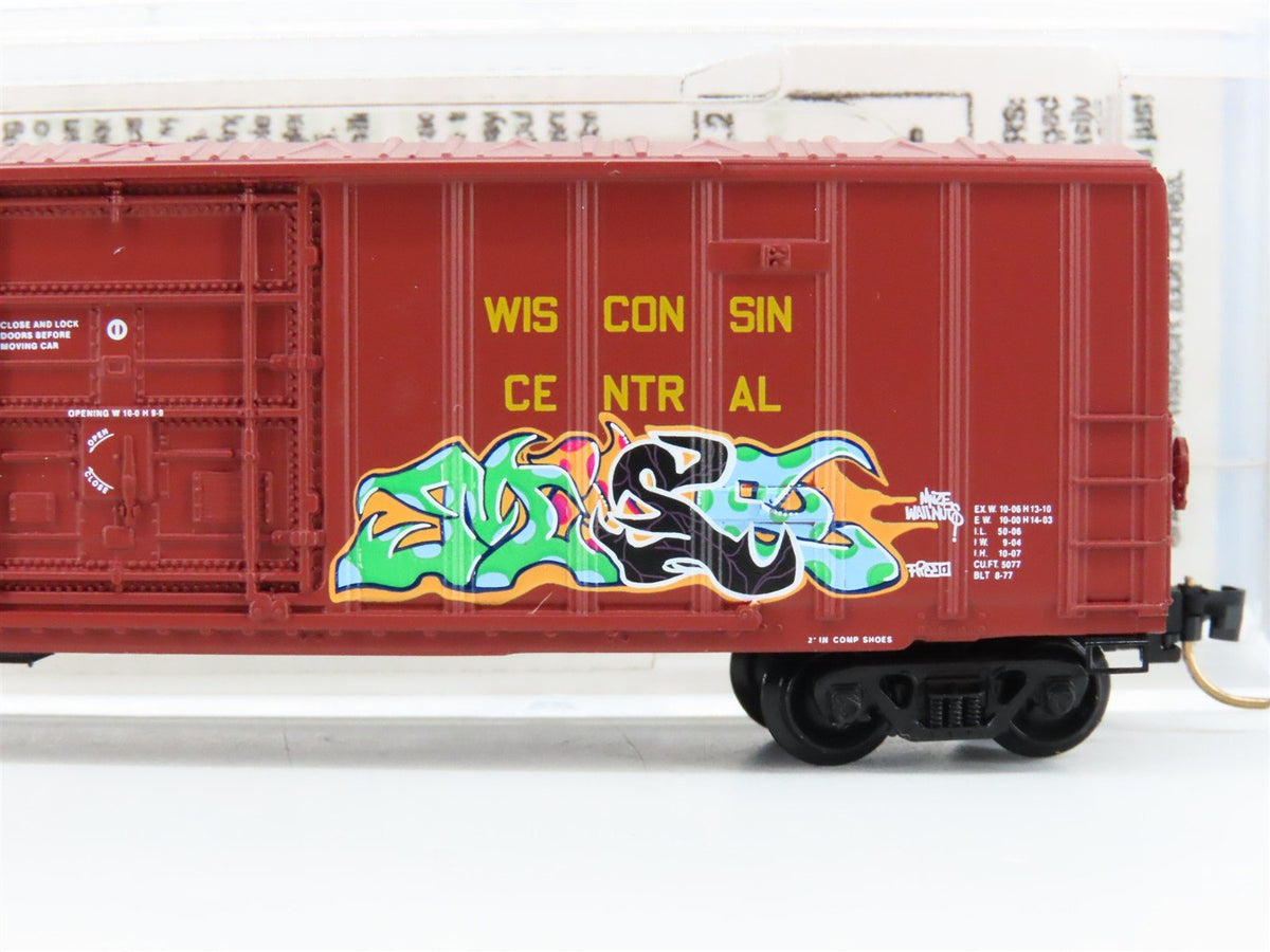 N Scale Micro-Trains MTL GCS WC Wisconsin Central Boxcar #27663 w/ Graffiti