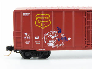 N Scale Micro-Trains MTL GCS WC Wisconsin Central Boxcar #27663 w/ Graffiti