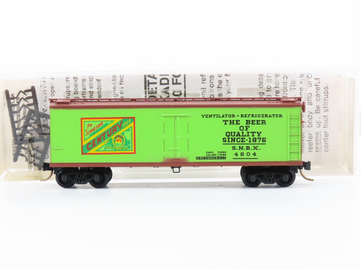 N Scale Kadee Micro-Trains MTL 47090 SNBX Century Beer 40&#39; Wood Reefer #4604