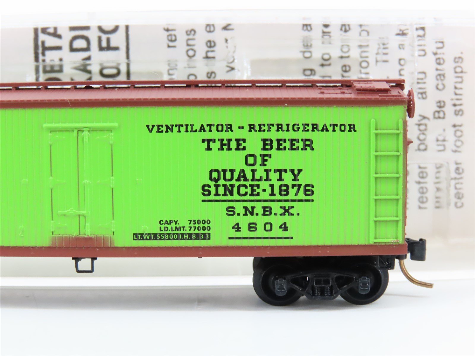 N Scale Kadee Micro-Trains MTL 47090 SNBX Century Beer 40' Wood Reefer #4604