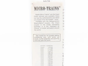 N Scale Kadee Micro-Trains MTL 47090 SNBX Century Beer 40' Wood Reefer #4604