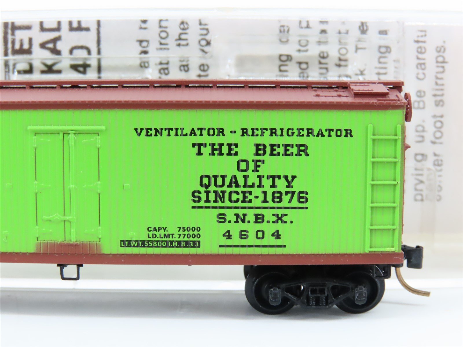 N Scale Kadee Micro-Trains MTL 47090 SNBX Century Beer 40' Wood Reefer #4604