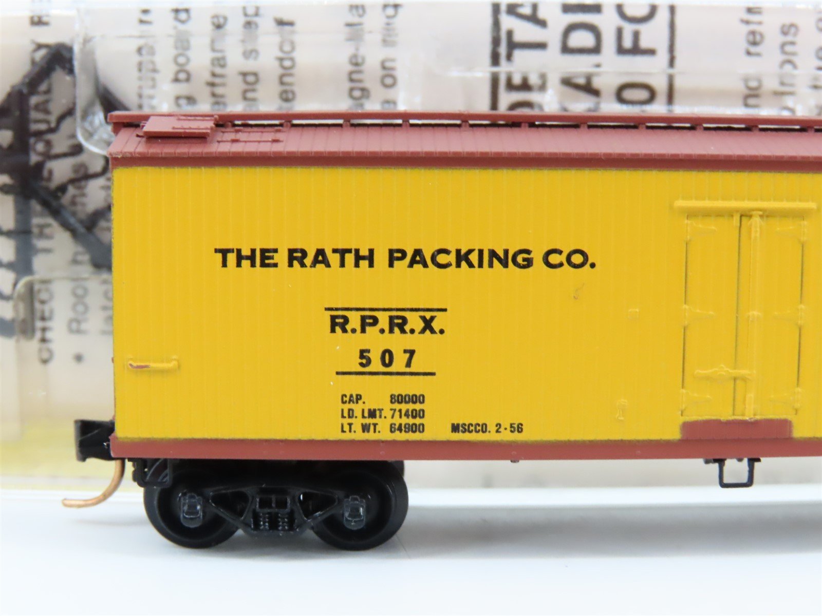 N Scale Kadee Micro-Trains MTL 47310 RPRX Rath Black Hawk 40' Wood Reefer #507