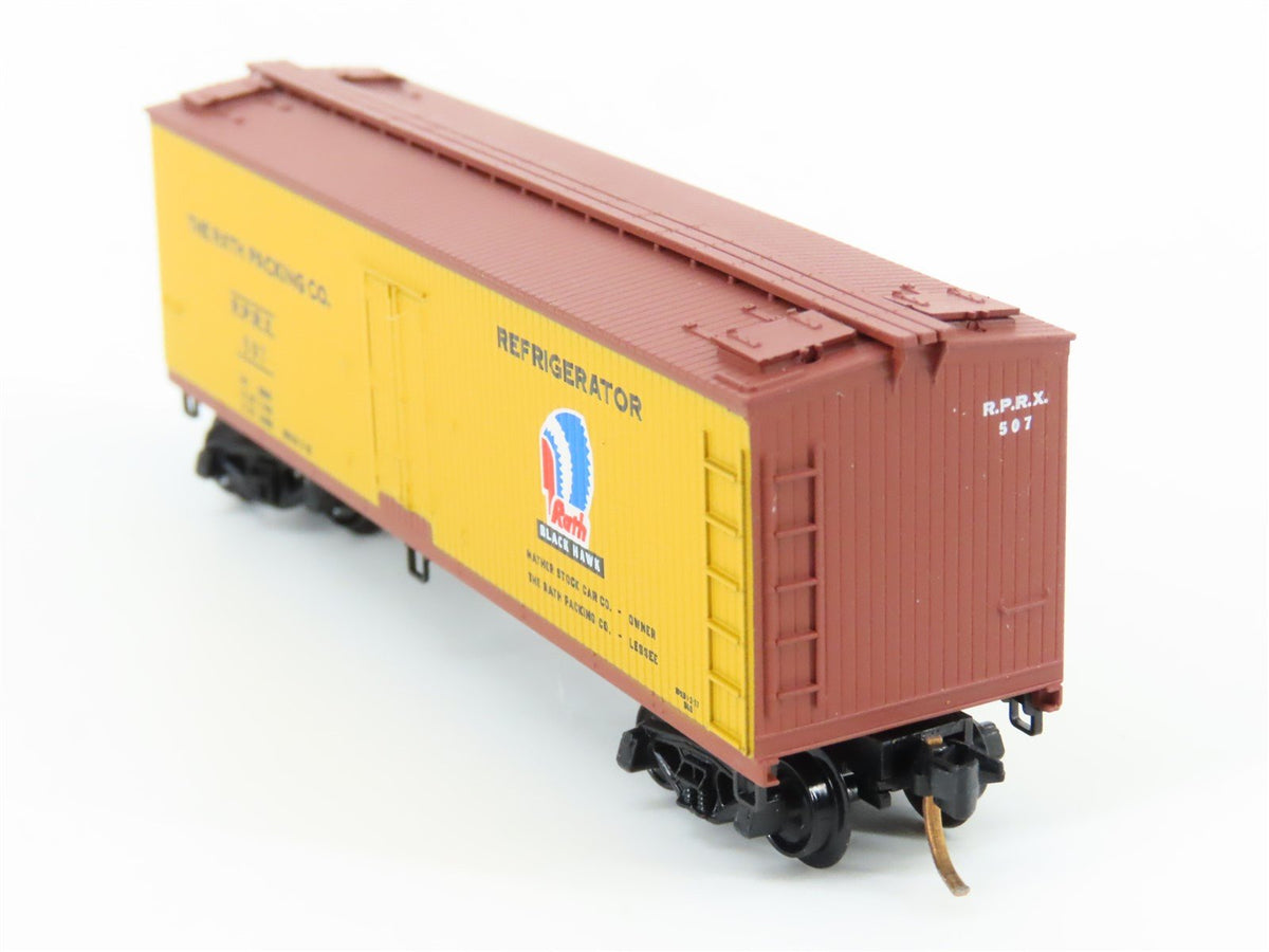 N Scale Kadee Micro-Trains MTL 47310 RPRX Rath Black Hawk 40&#39; Wood Reefer #507