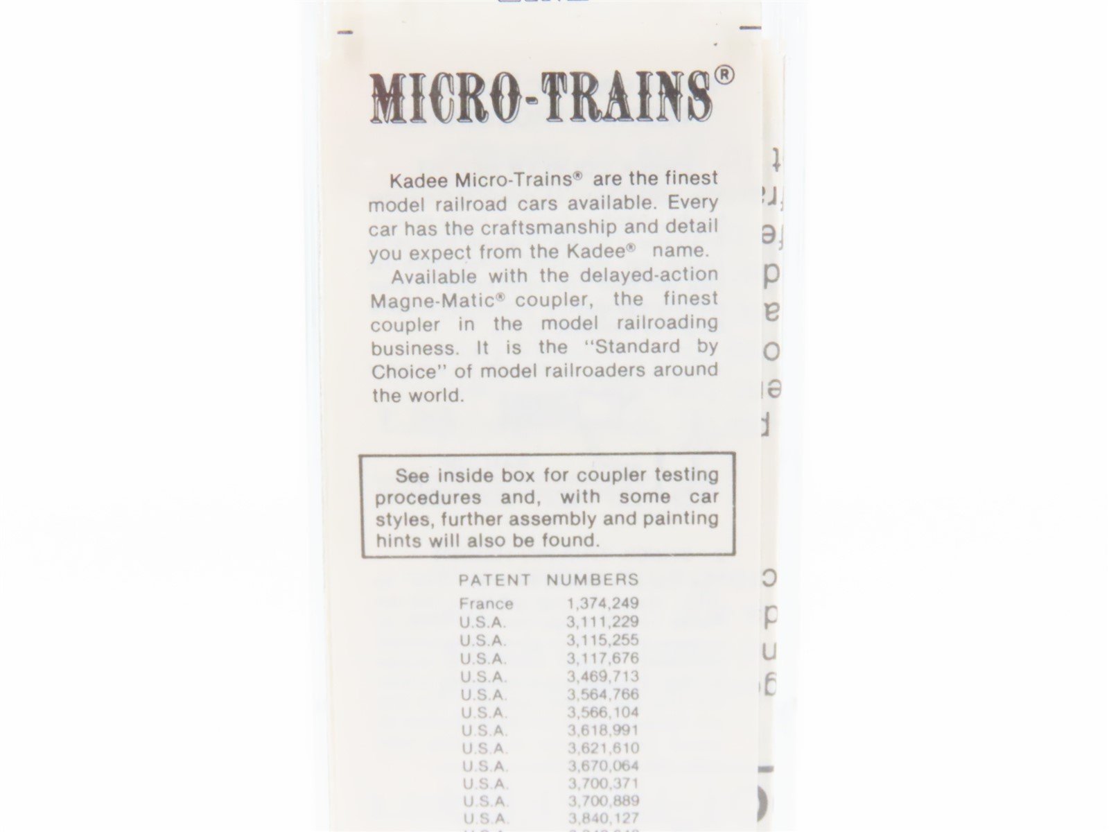 N Scale Kadee Micro-Trains MTL 47310 RPRX Rath Black Hawk 40' Wood Reefer #507