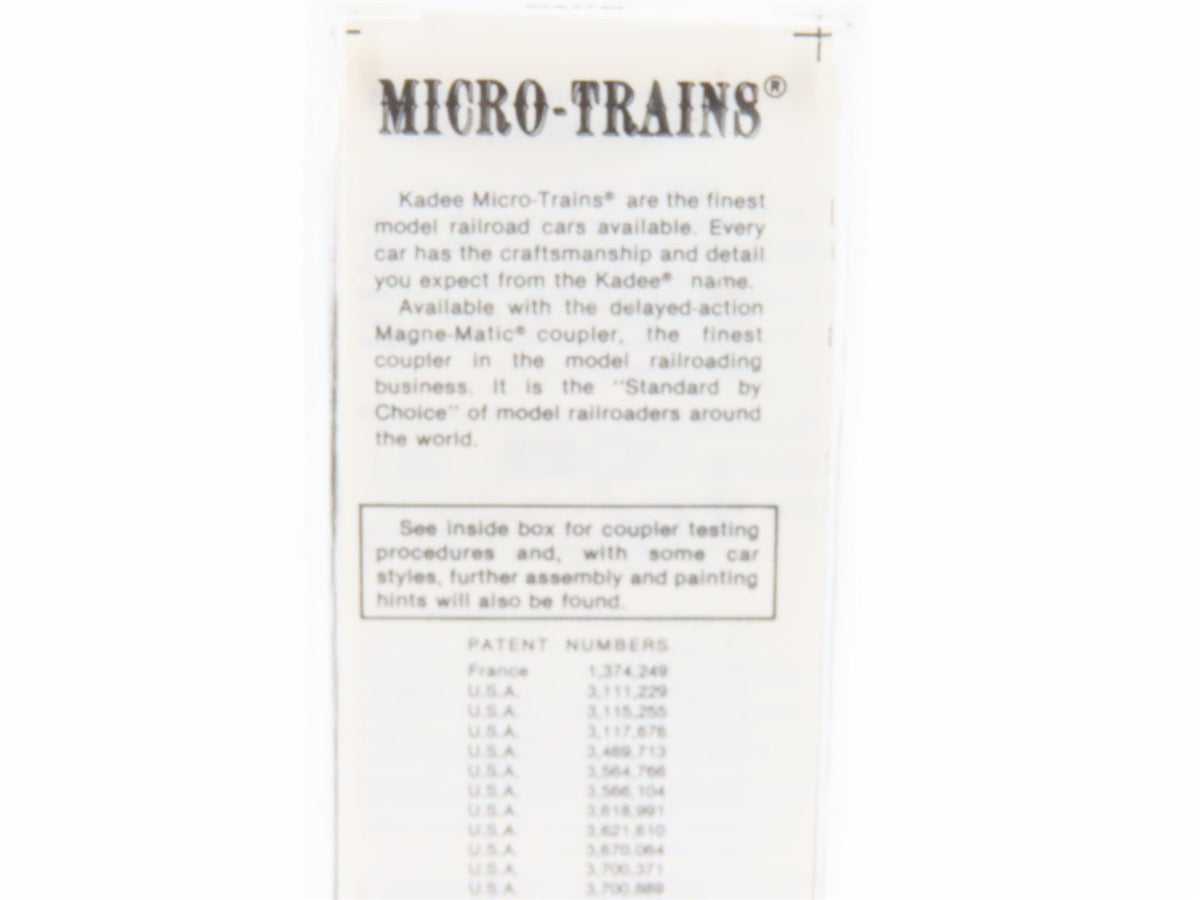 N Scale Kadee Micro-Trains MTL 47320 URTX Erie Railroad 40&#39; Wood Reefer #39487