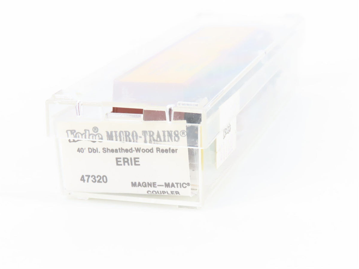 N Scale Kadee Micro-Trains MTL 47320 URTX Erie Railroad 40&#39; Wood Reefer #39487