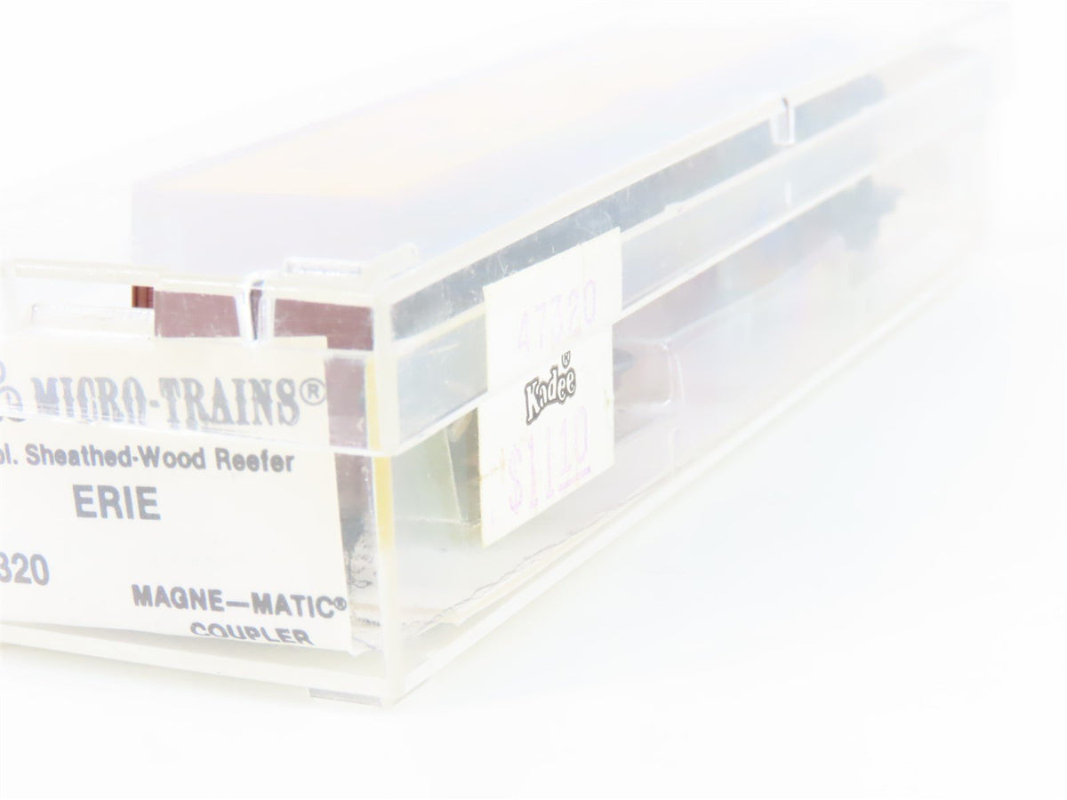 N Scale Kadee Micro-Trains MTL 47320 URTX Erie Railroad 40&#39; Wood Reefer #39487