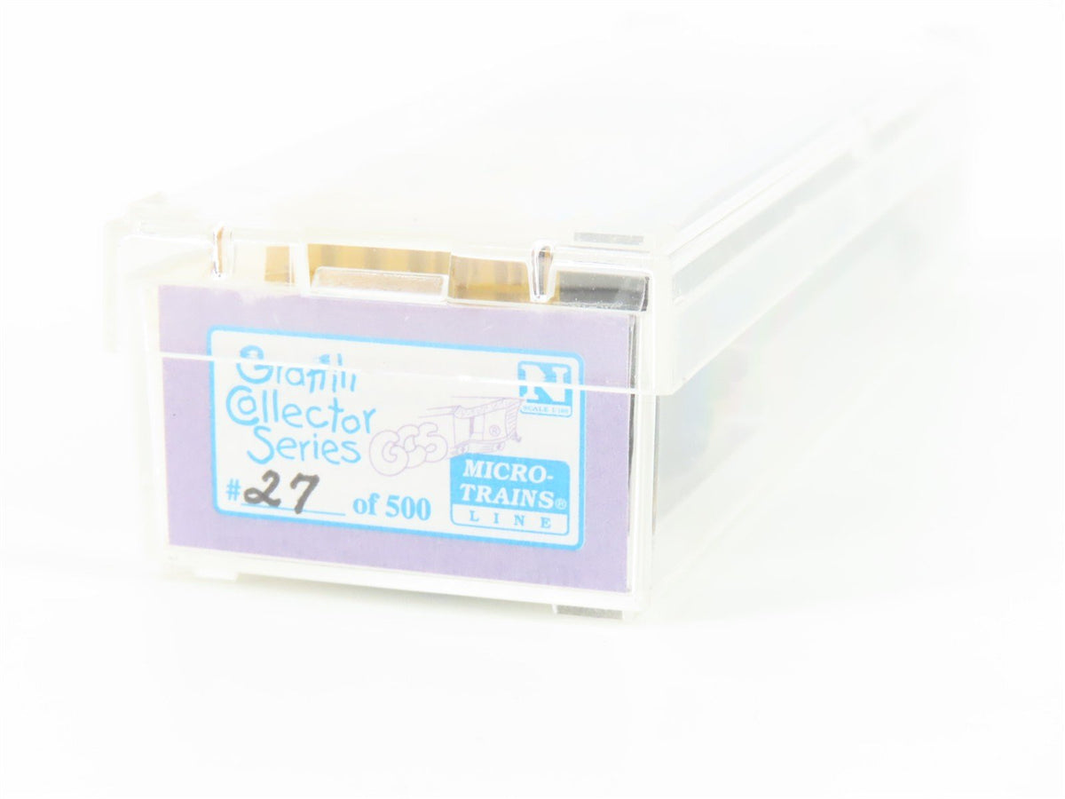 N Scale Micro-Trains MTL GCS RBOX Railbox &quot;Blue Bird&quot; Boxcar #31032 w/ Graffiti