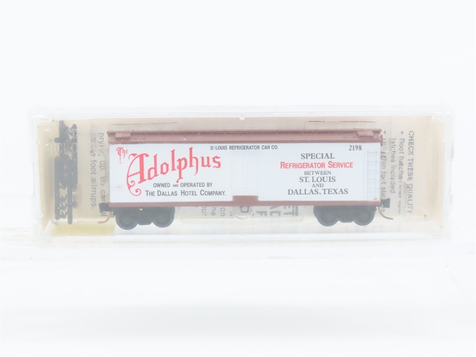 N Scale Kadee Micro-Trains MTL 47130 The Adolphus 40' Reefer #2198 - Sealed