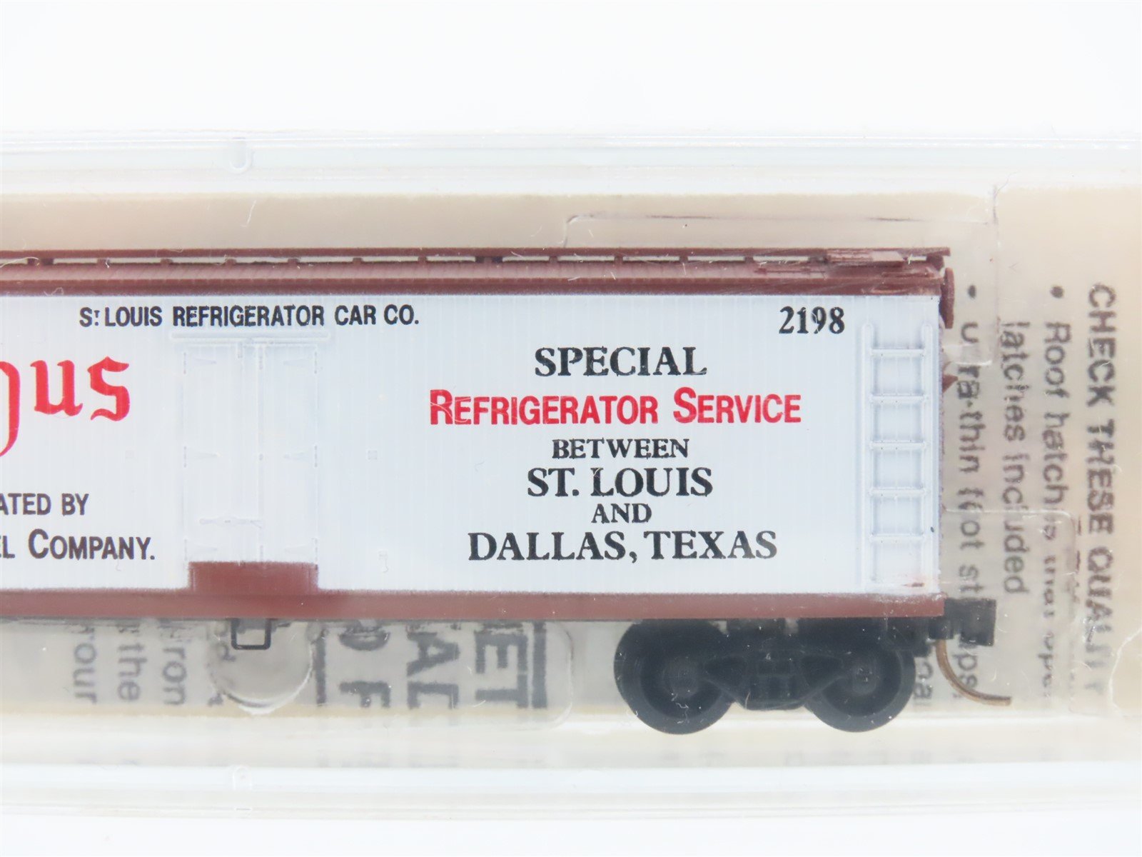 N Scale Kadee Micro-Trains MTL 47130 The Adolphus 40' Reefer #2198 - Sealed