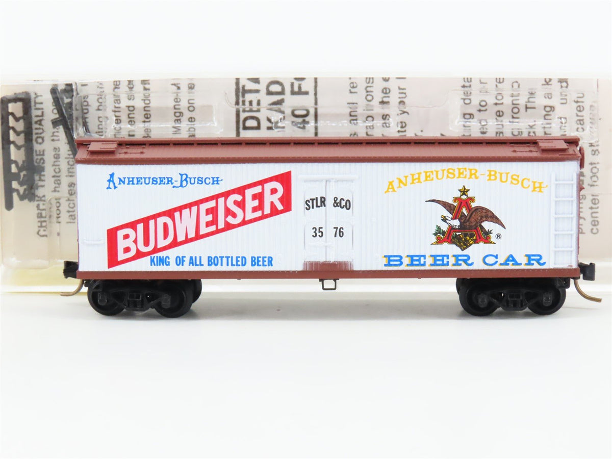 N Scale Kadee Micro-Trains MTL 47170 STLR&amp;CO Budweiser Beer 40&#39; Reefer #3576