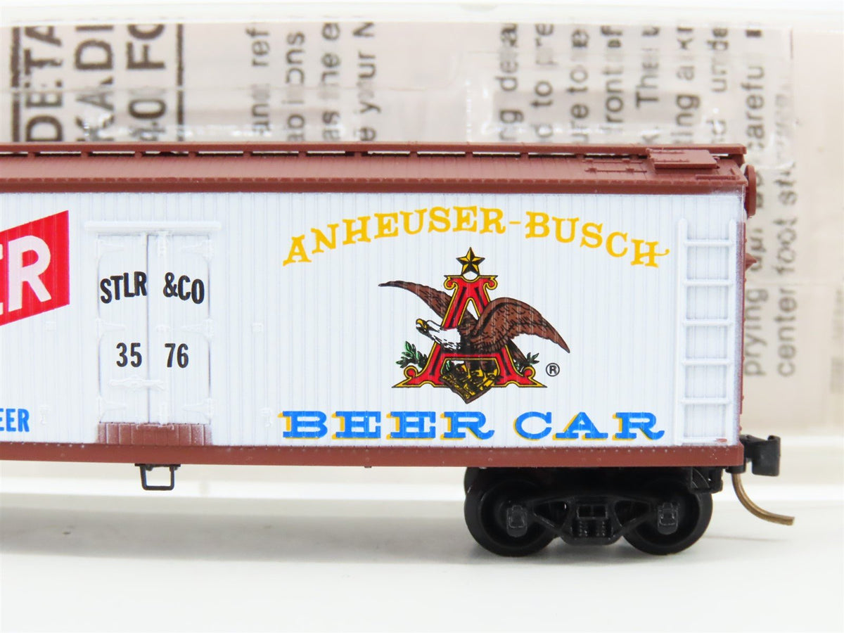 N Scale Kadee Micro-Trains MTL 47170 STLR&amp;CO Budweiser Beer 40&#39; Reefer #3576