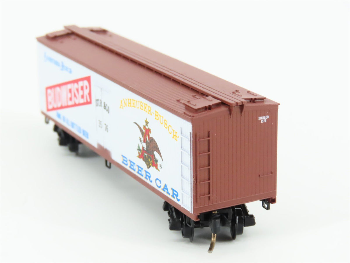 N Scale Kadee Micro-Trains MTL 47170 STLR&amp;CO Budweiser Beer 40&#39; Reefer #3576
