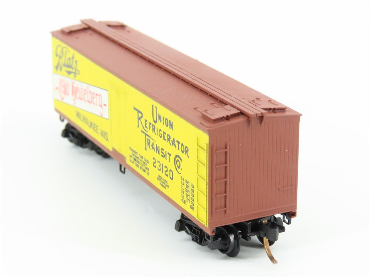 N Scale Kadee Micro-Trains MTL 47120 URTC Blatz Old Heidelberg 40&#39; Reefer #23120