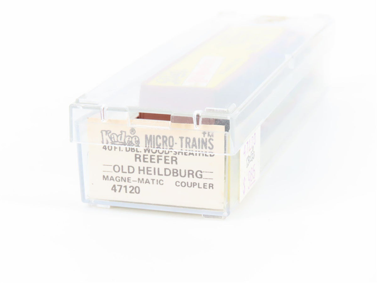 N Scale Kadee Micro-Trains MTL 47120 URTC Blatz Old Heidelberg 40&#39; Reefer #23120