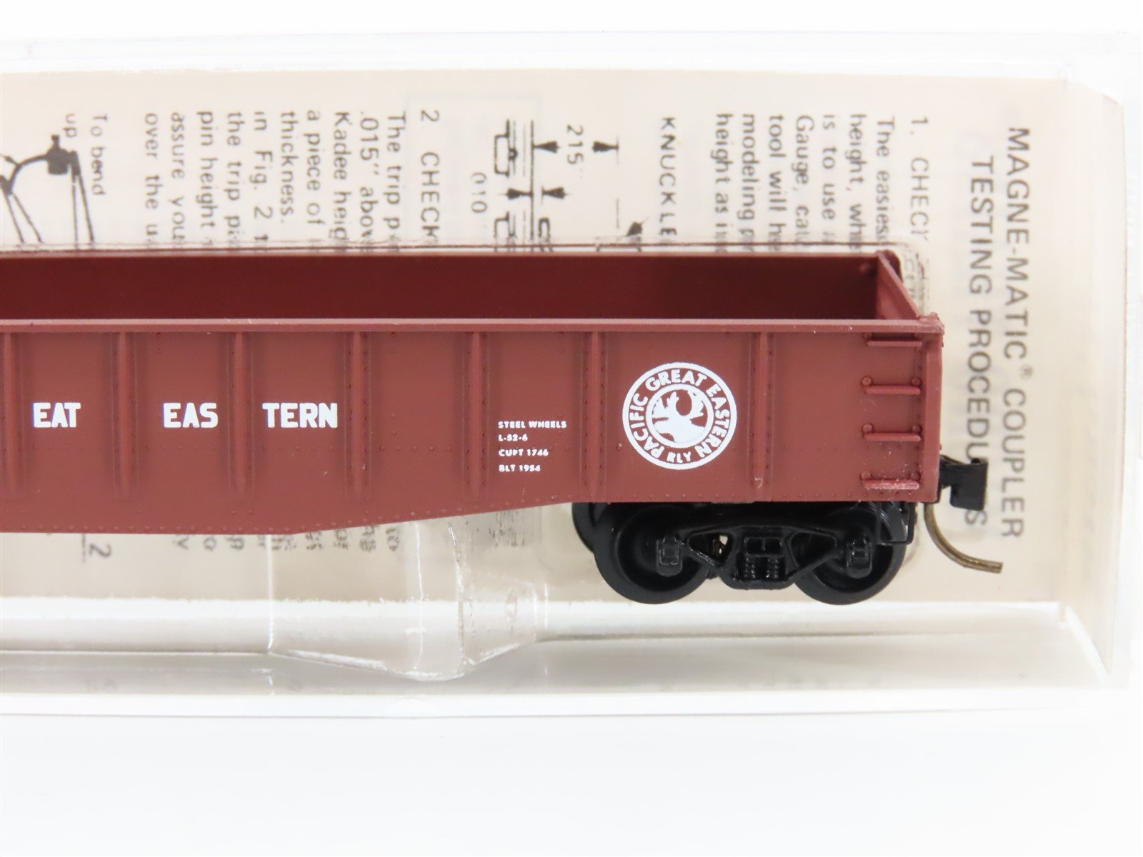 N Scale Kadee Micro-Trains MTL 46300 PGE Pacific Great Eastern 50' Gondola #9401