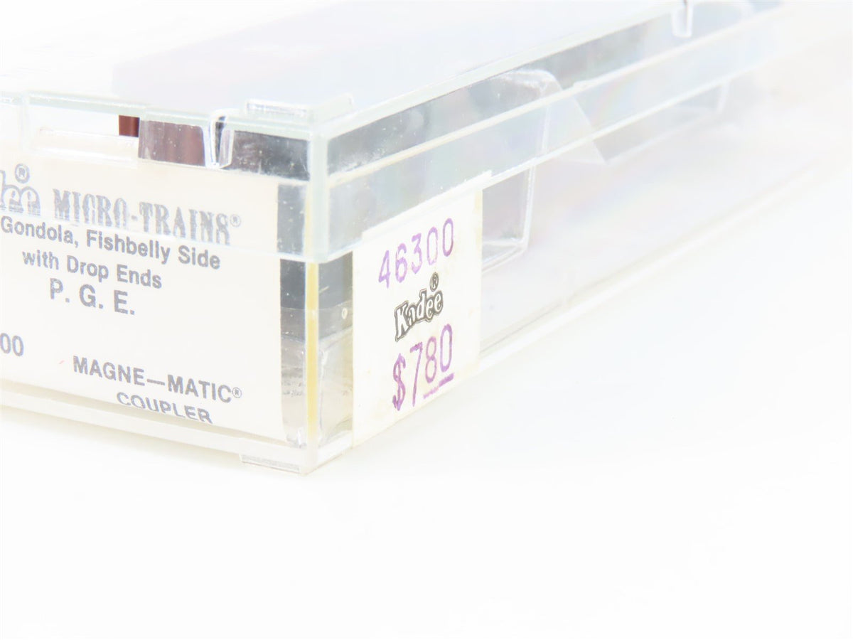 N Scale Kadee Micro-Trains MTL 46300 PGE Pacific Great Eastern 50&#39; Gondola #9401