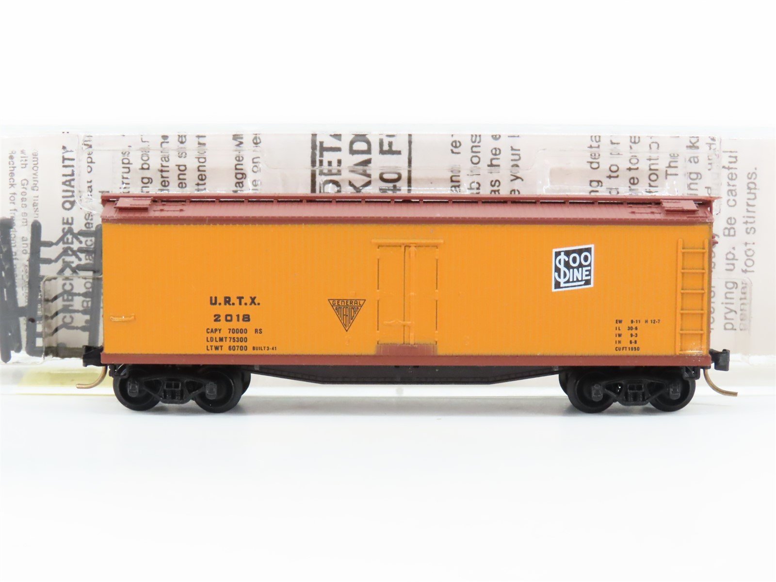 N Scale Kadee Micro-Trains MTL 49300 URTX SOO Line 40' Wood Reefer #2018