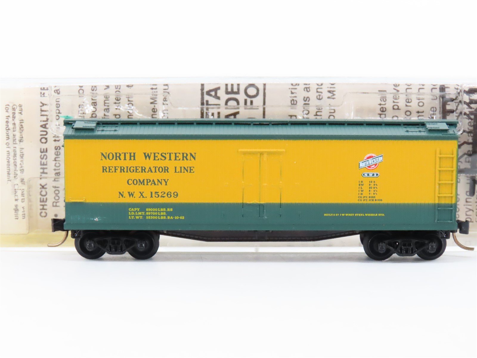 N Scale Kadee Micro-Trains MTL 49270 NWX North Western 40' Wood Reefer #15269