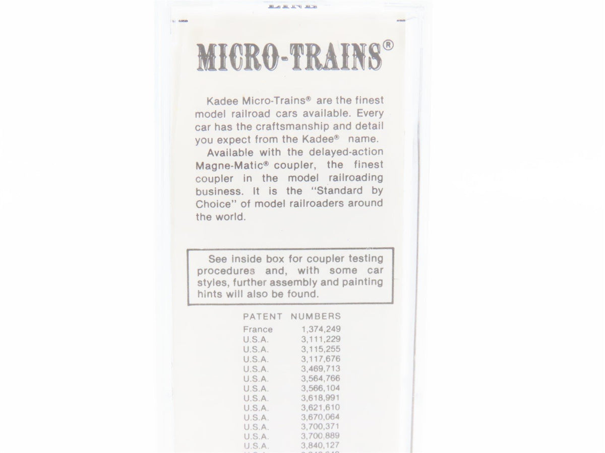 N Kadee Micro-Trains MTL 20800 WP Western Pacific Feather 40&#39; Box Car #19541