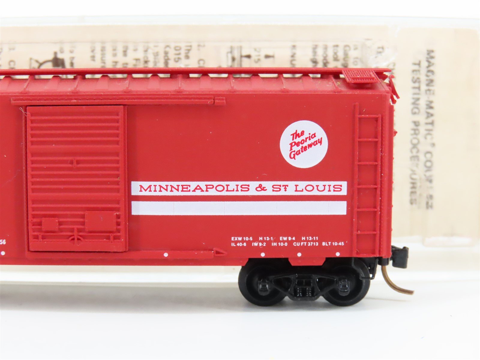N Scale Kadee Micro-Trains MTL 20860 M.StL The Peoria Gateway 40' Box Car #56472