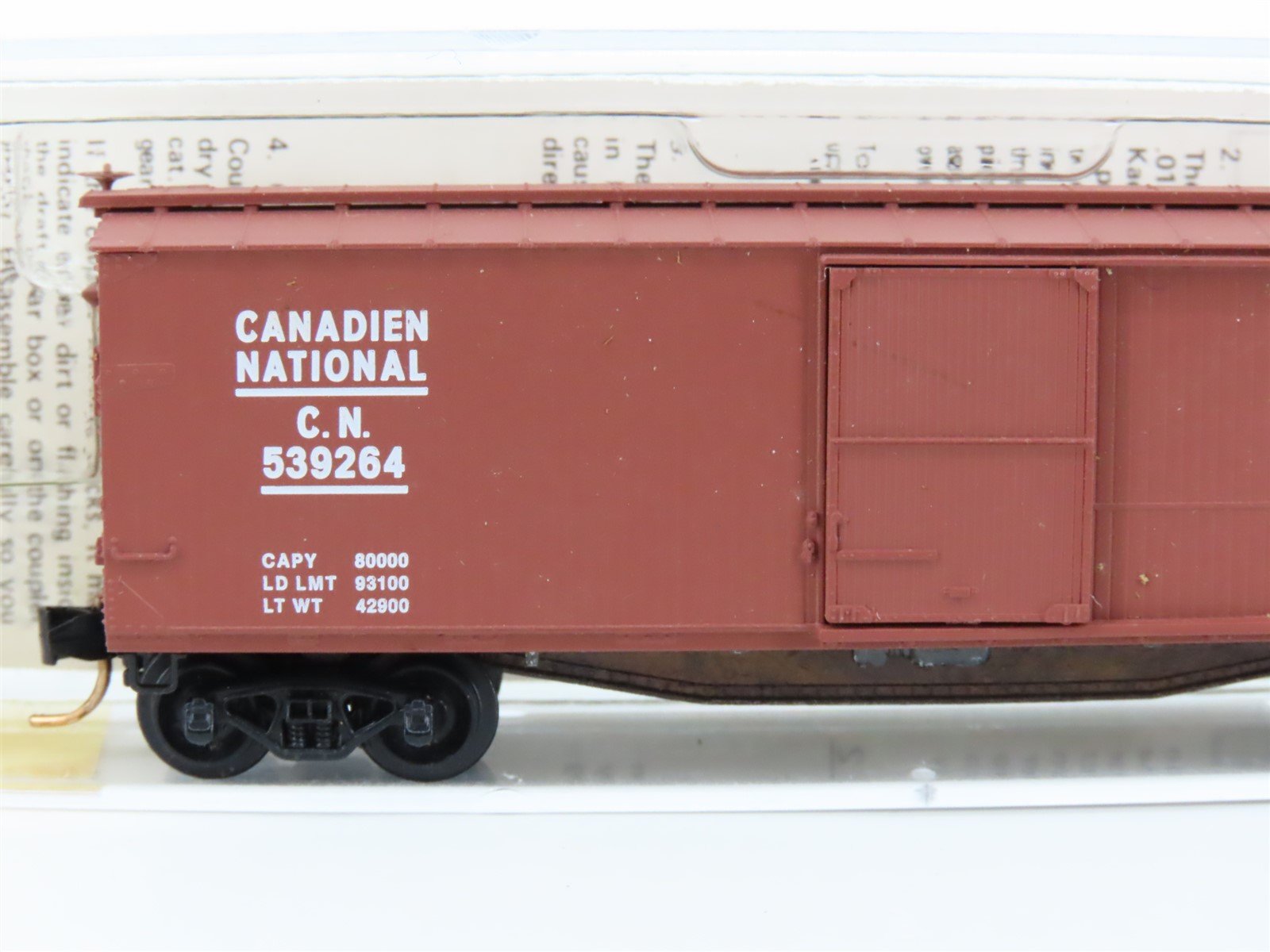 N Scale Kadee Micro-Trains MTL 39040 CN Canadian National 40' Box Car #539264