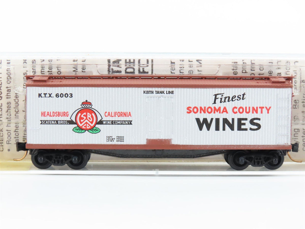 N Scale Kadee Micro-Trains MTL 49070 KTX Scatena Bros Wine 40&#39; Reefer #6003