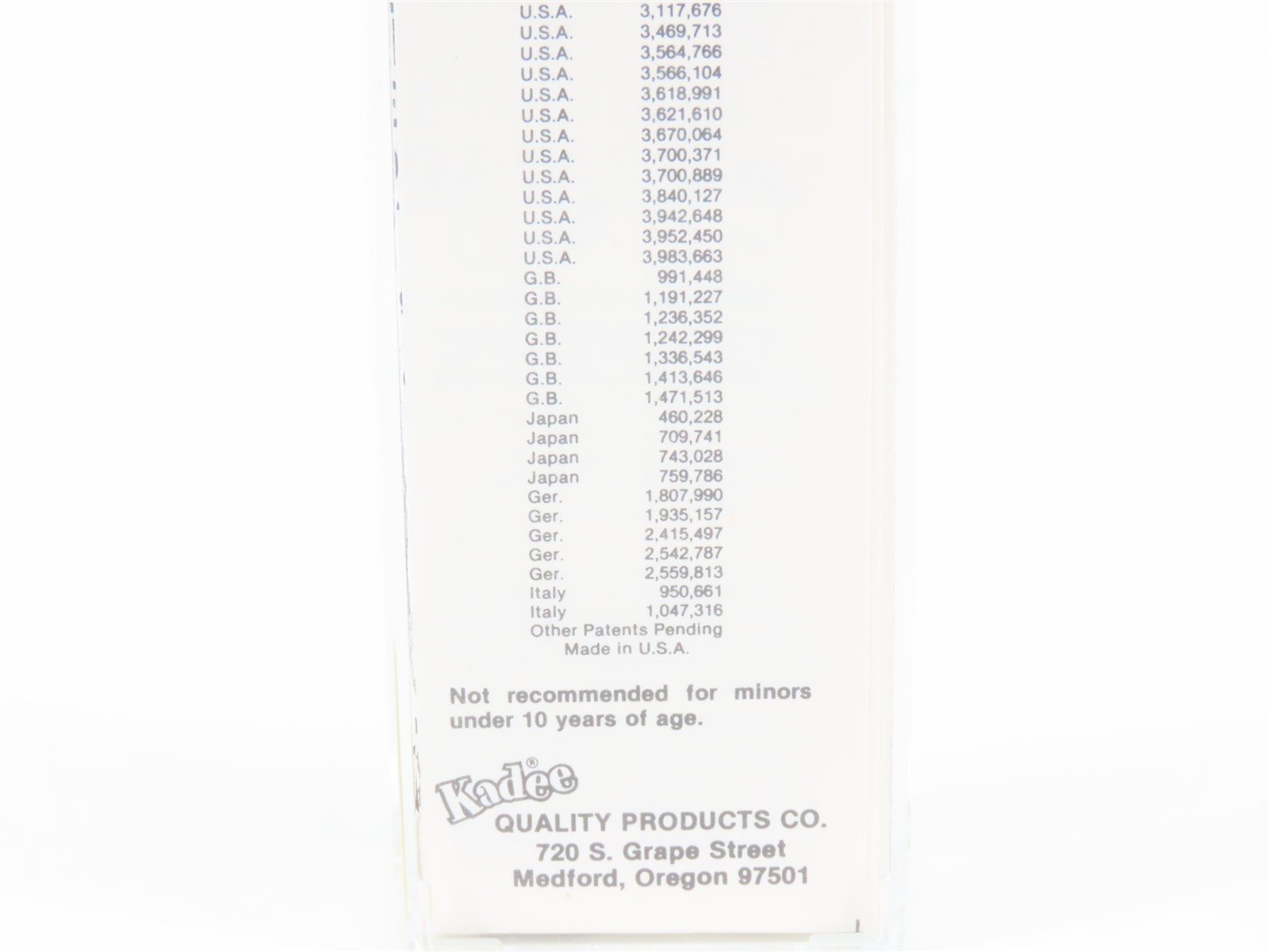 N Kadee Micro-Trains MTL 47060 SP UP PFE Pacific Fruit Express 40' Reefer #18955