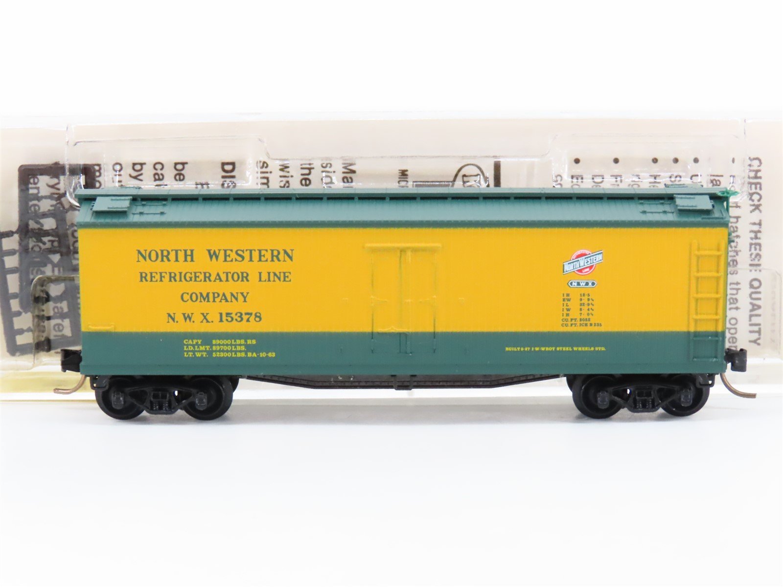 N Scale Kadee Micro-Trains MTL 49270 NWX North Western 40' Wood Reefer #15378