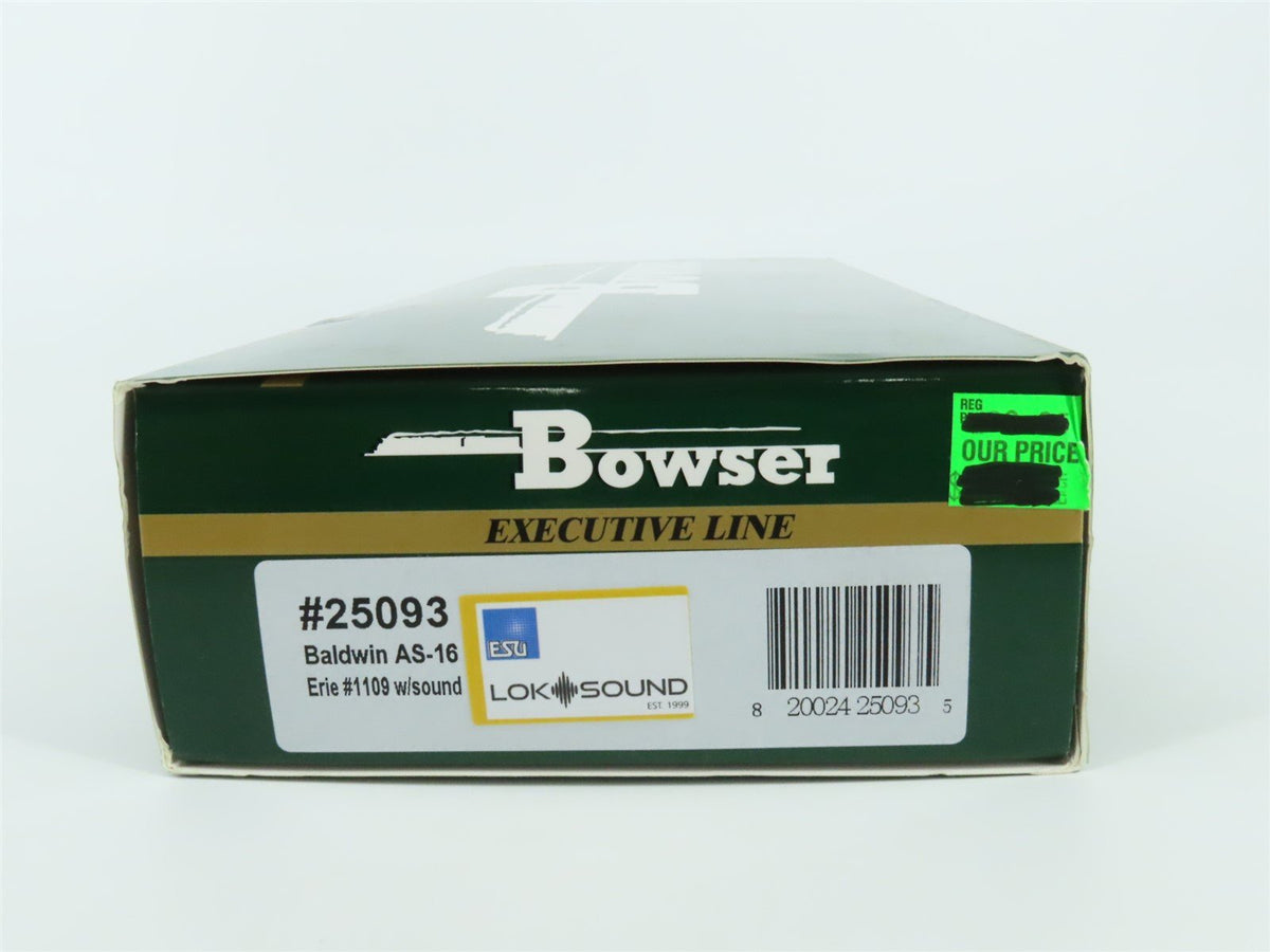 HO Bowser Executive Line 25093 Erie Railway AS-16 Diesel #1109 w/DCC &amp; Sound