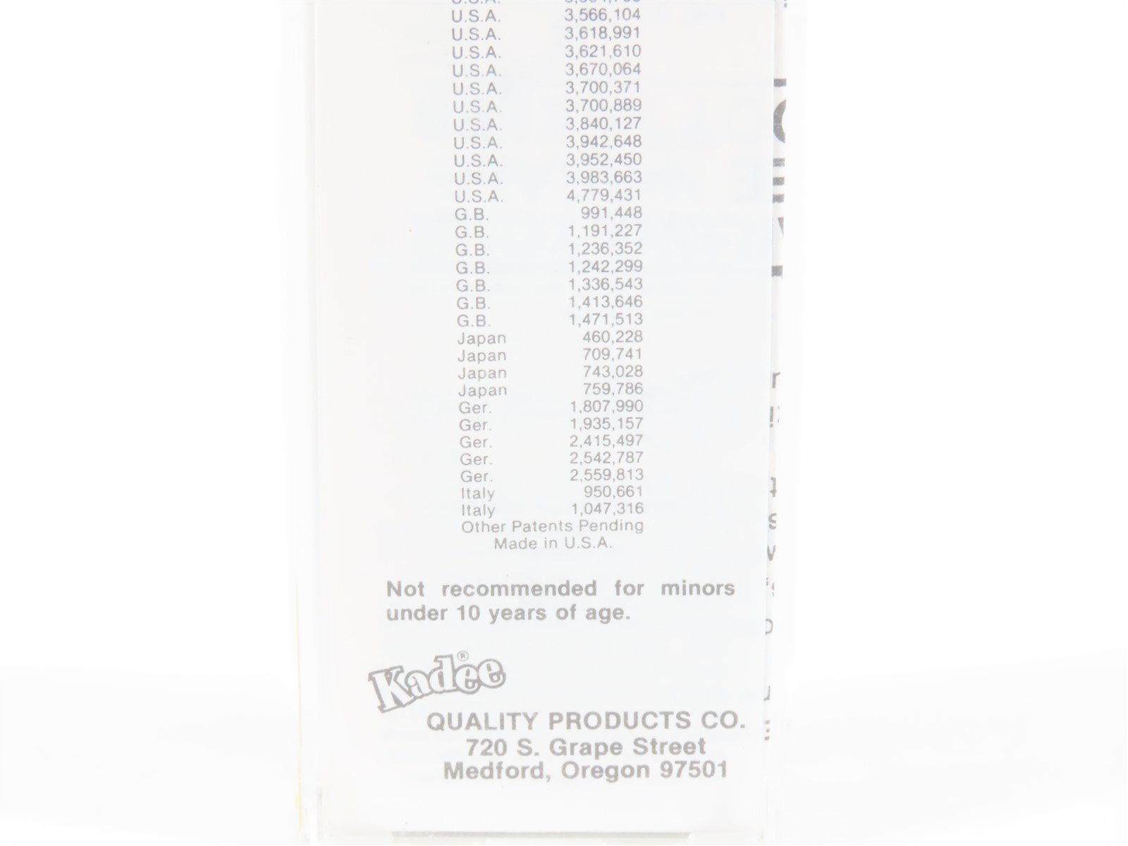 N Scale Kadee Micro-Trains MTL 49330 GSVX Gerber 40' Wood Reefer #1002