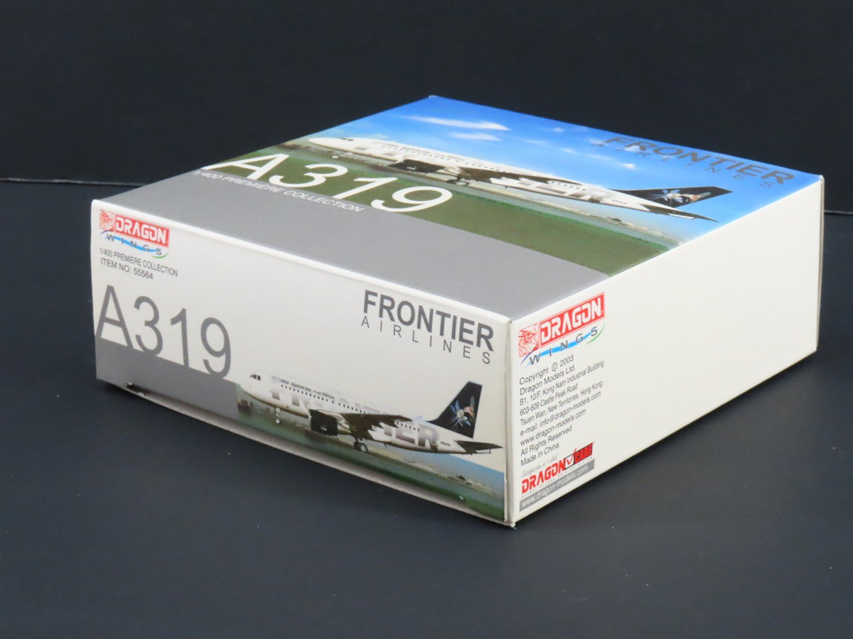 1:400 Dragon Wings 55564 Die-Cast Frontier Airlines Airbus A319 Airliner