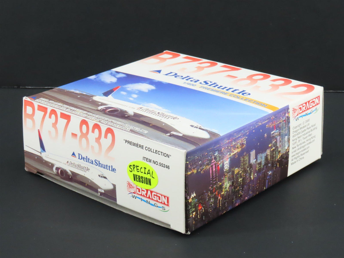 1:400 Dragon Wings Premiere 55246 Die-Cast Delta Shuttle Boeing 737-832 Airliner