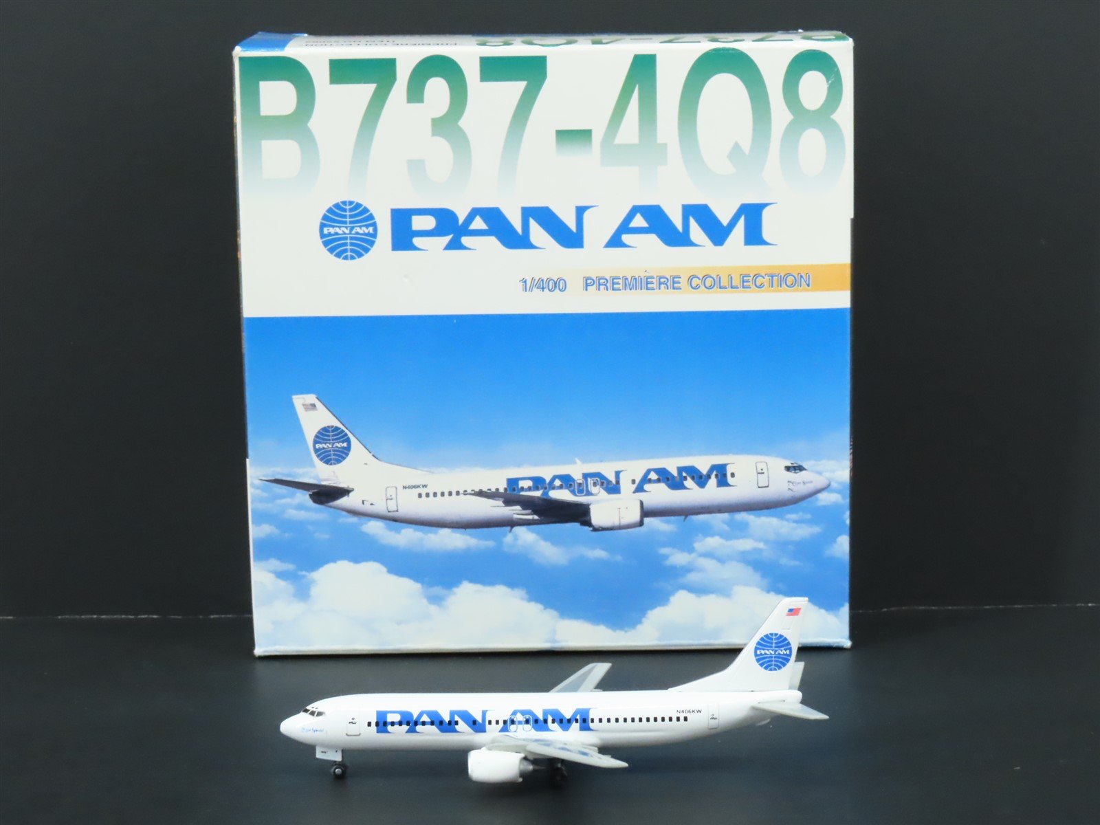 1:400 Dragon Wings Premiere 55092 Die-Cast Pan Am Airways B737-4Q8 Airliner