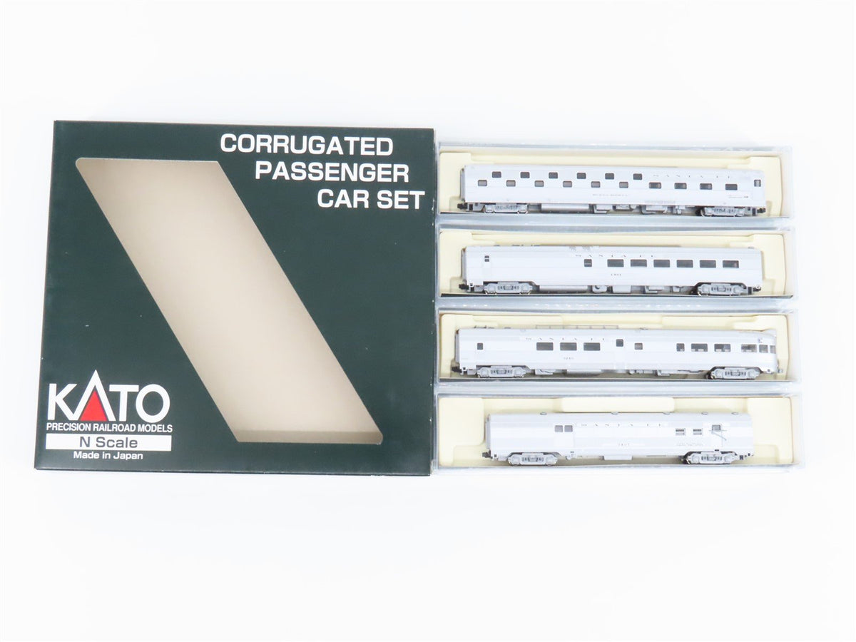 N KATO 106-1502 ATSF RPO, Diner, Slumbercoach &amp; Observation Passenger Set A