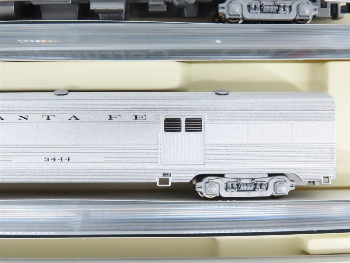 N KATO 106-1603 ATSF Santa Fe Baggage, Coach, Dome &amp; Sleeper Passenger Set B