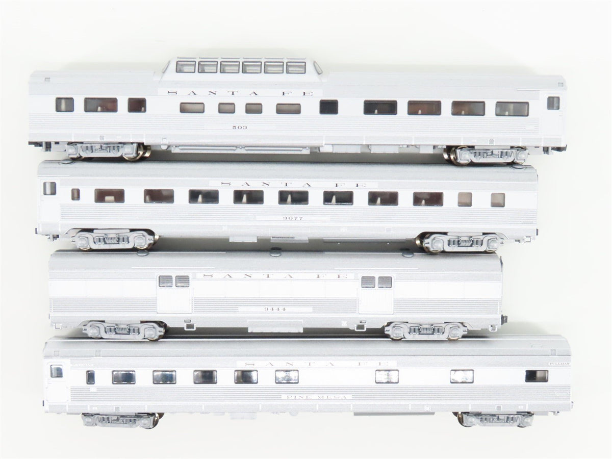 N KATO 106-1603 ATSF Santa Fe Baggage, Coach, Dome &amp; Sleeper Passenger Set B