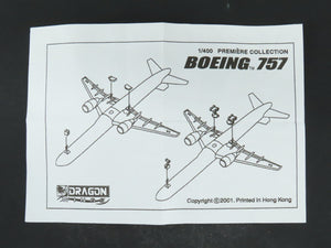 1:400 Dragon Wings Premiere 55450 Die-Cast North American B757-200 Airliner