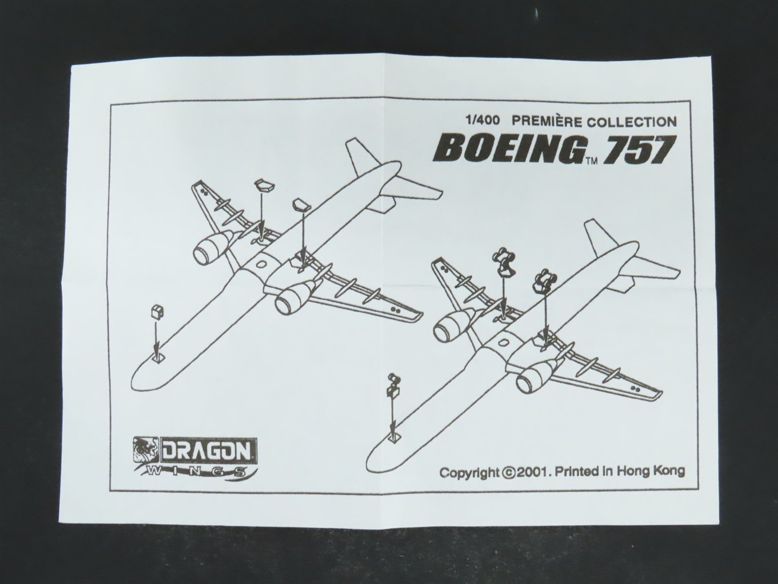 1:400 Dragon Wings Premiere 55450 Die-Cast North American B757-200 Airliner