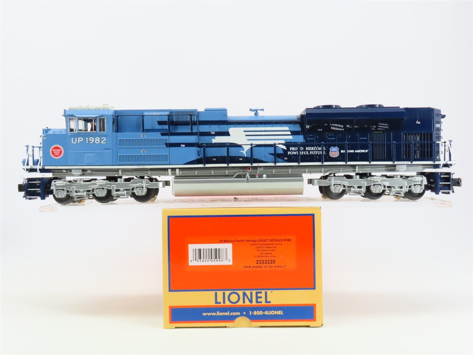 O Gauge 3-Rail Lionel 2333220 UP MP Heritage SD70ACe Diesel #1982 w/TMCC & Sound