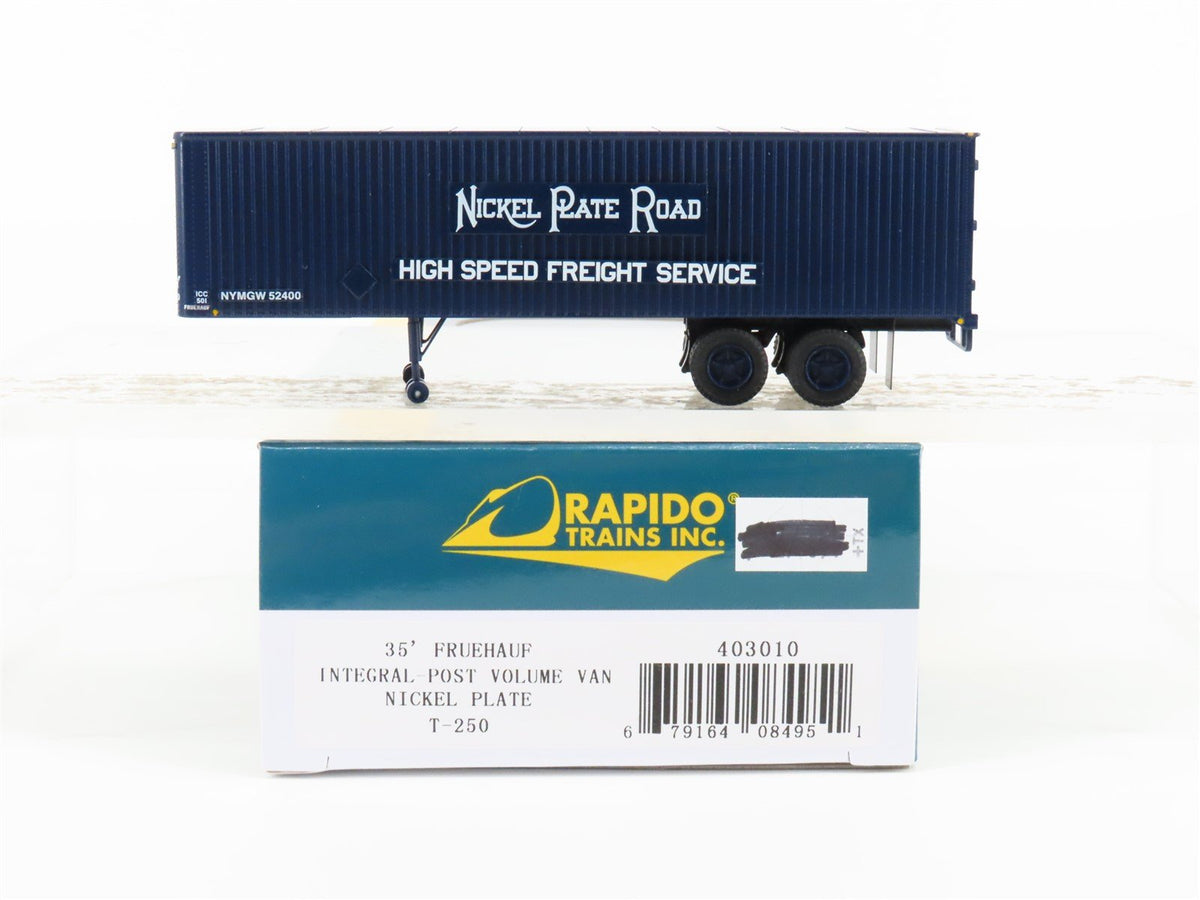 HO Scale Rapido 403010 NYMGW NKP Nickel Plate Road 35&#39; Fruehauf Trailer #52400