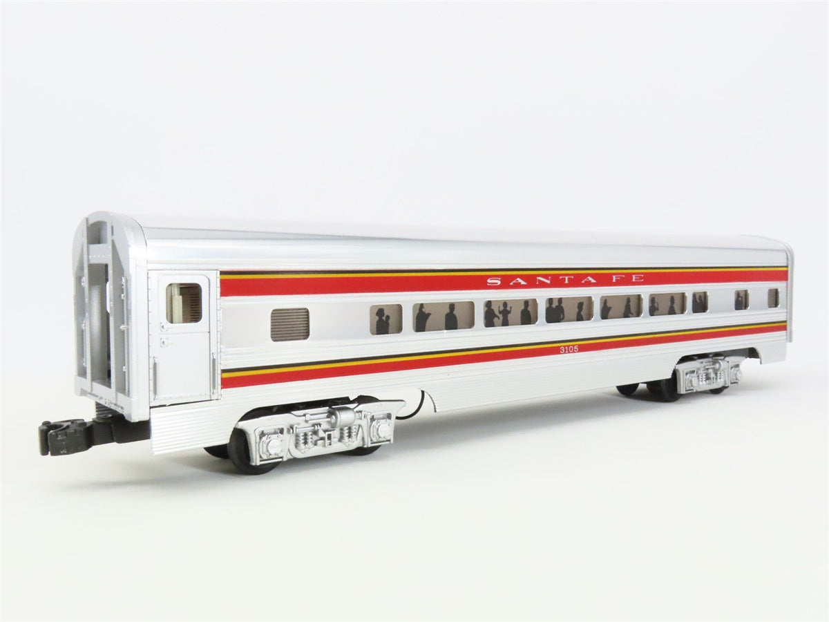 O Gauge 3-Rail MTH 20-6021 ATSF Santa Fe Aluminum Passenger 4-Car Set